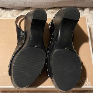 Michael Kors charm sling leather